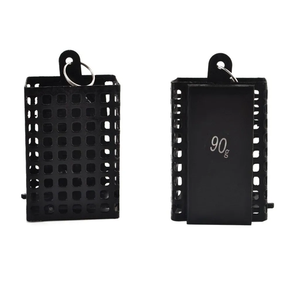 Holder Square Shape Metal Feeder Wire Material 30g-100g Weight Bait Basket Holder Bait Cage Freshwater Fishing view 2