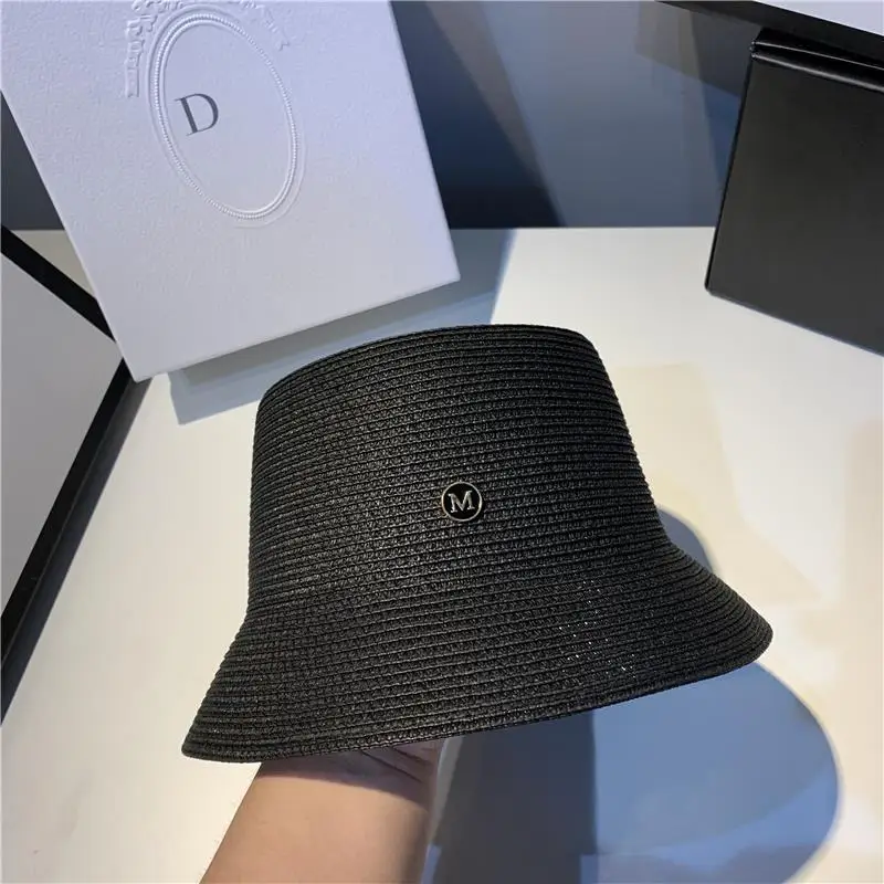 Women Korean Japanese Style Wide Brim Bucket Hat Sun Protection UV Shield Spring Summer Travel Simple Versatile Straw Design