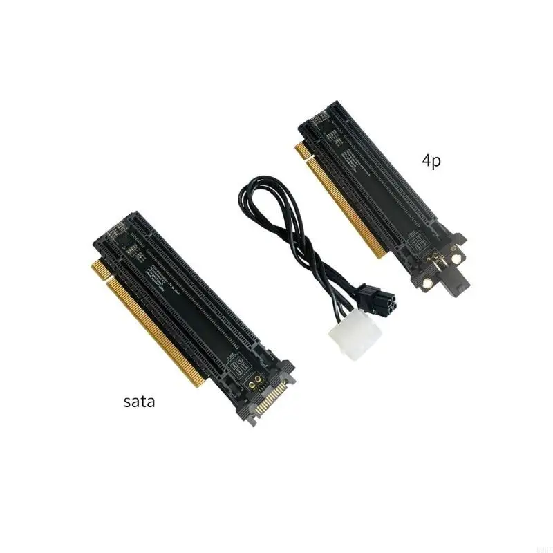 

896F PCIE x16 до x8x8 Card Card PCIe x16 до 2 Gen4 Adapter Card 4p Power Port Разделенная карта для ПК