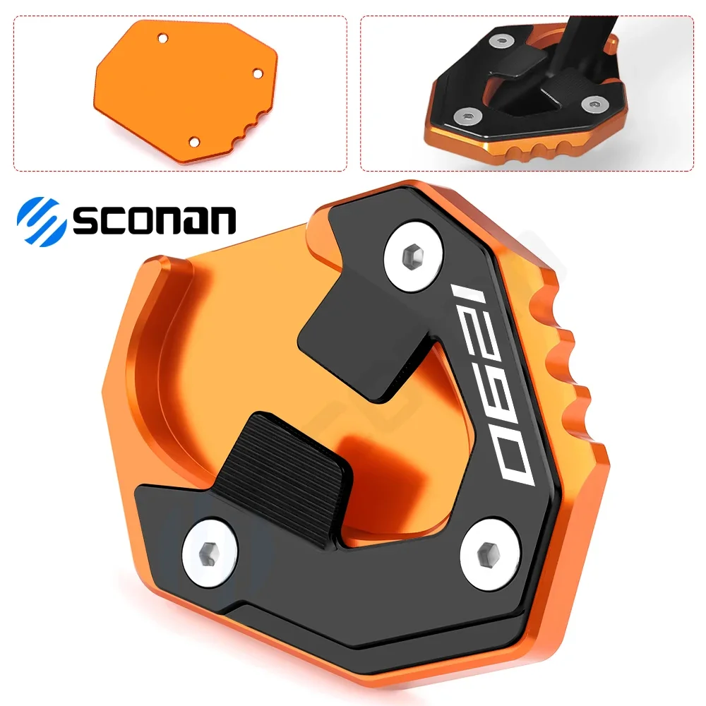 Motorcycle Side Stand Extension Kickstand Pad Support Plate Enlarge Accessories For 1290 Super Duke R EVO 2021 2022 2023 2024