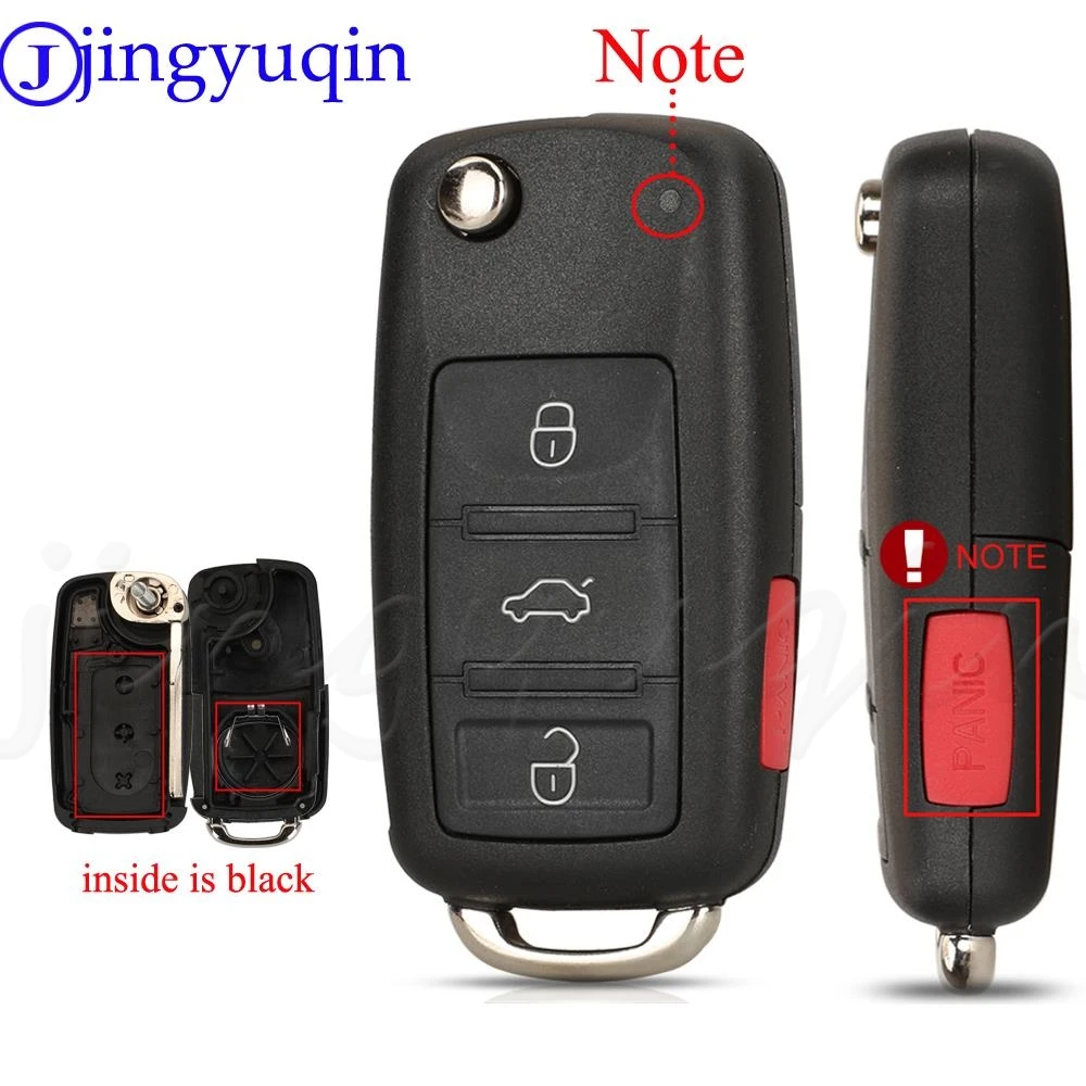 Jingyuqin 2/3/4/5 düğmeler katlanır uzaktan araba anahtar kovanı VW Sharan Tiguan Golf Sagitar Polo MK6 Touareg