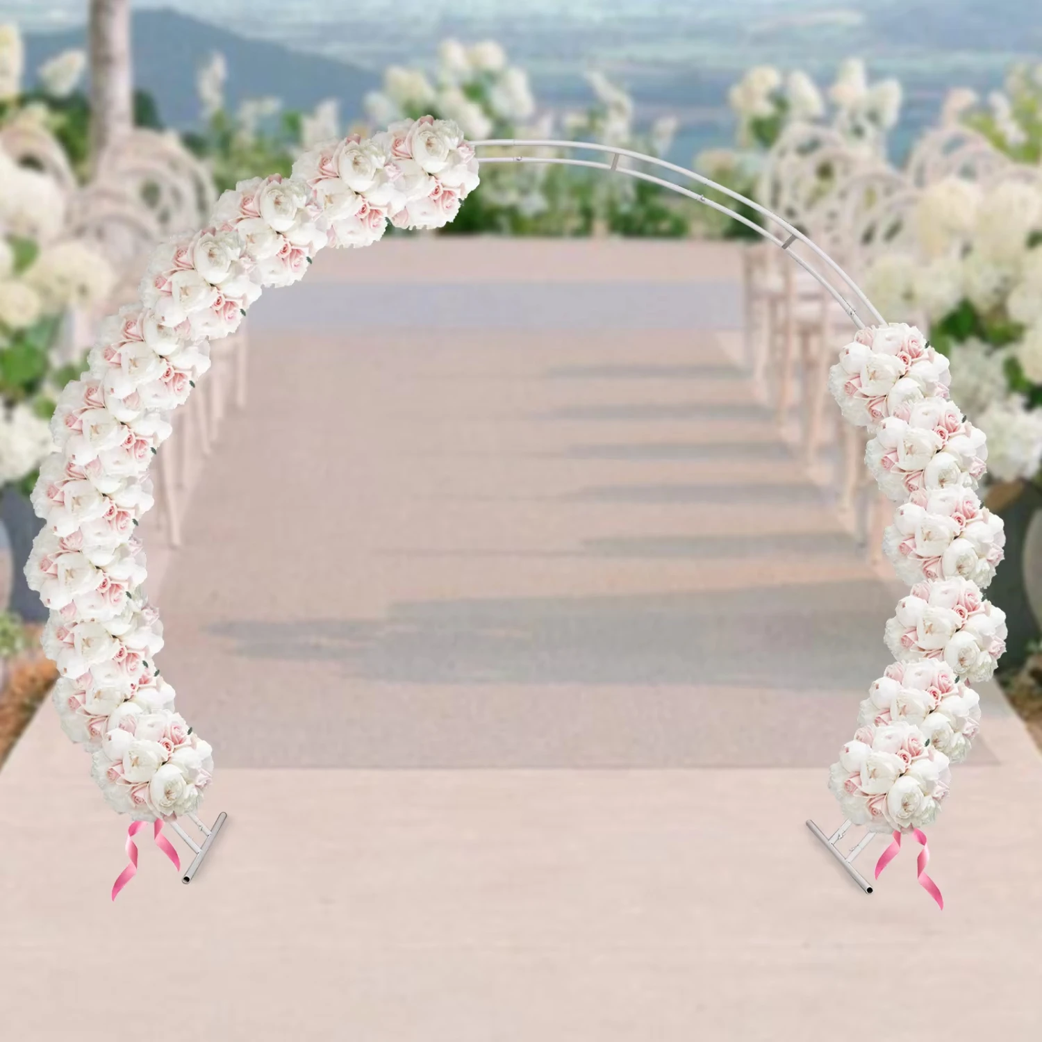 

Arch Stand Frame with Bases Balloons Backdrop Decor Party Gate Wedding Birthday Party Flower Arch Decor