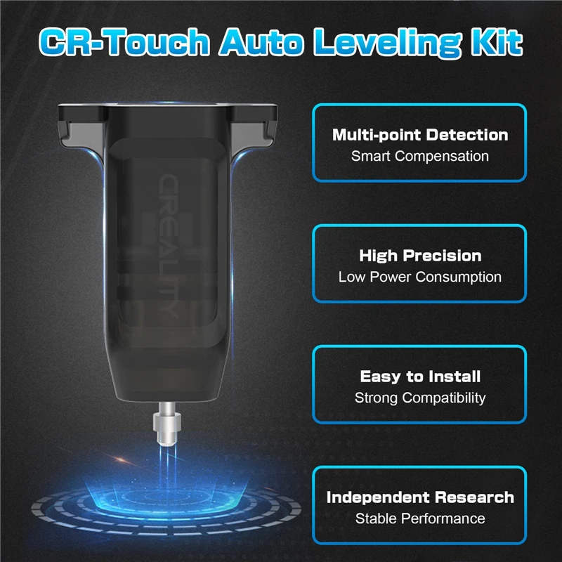 Creality CR Touch 3D-Drucker Nivelliersensor + 4 Silikon-Säulen – Für Ender 3 / CR-10 (32-bit)