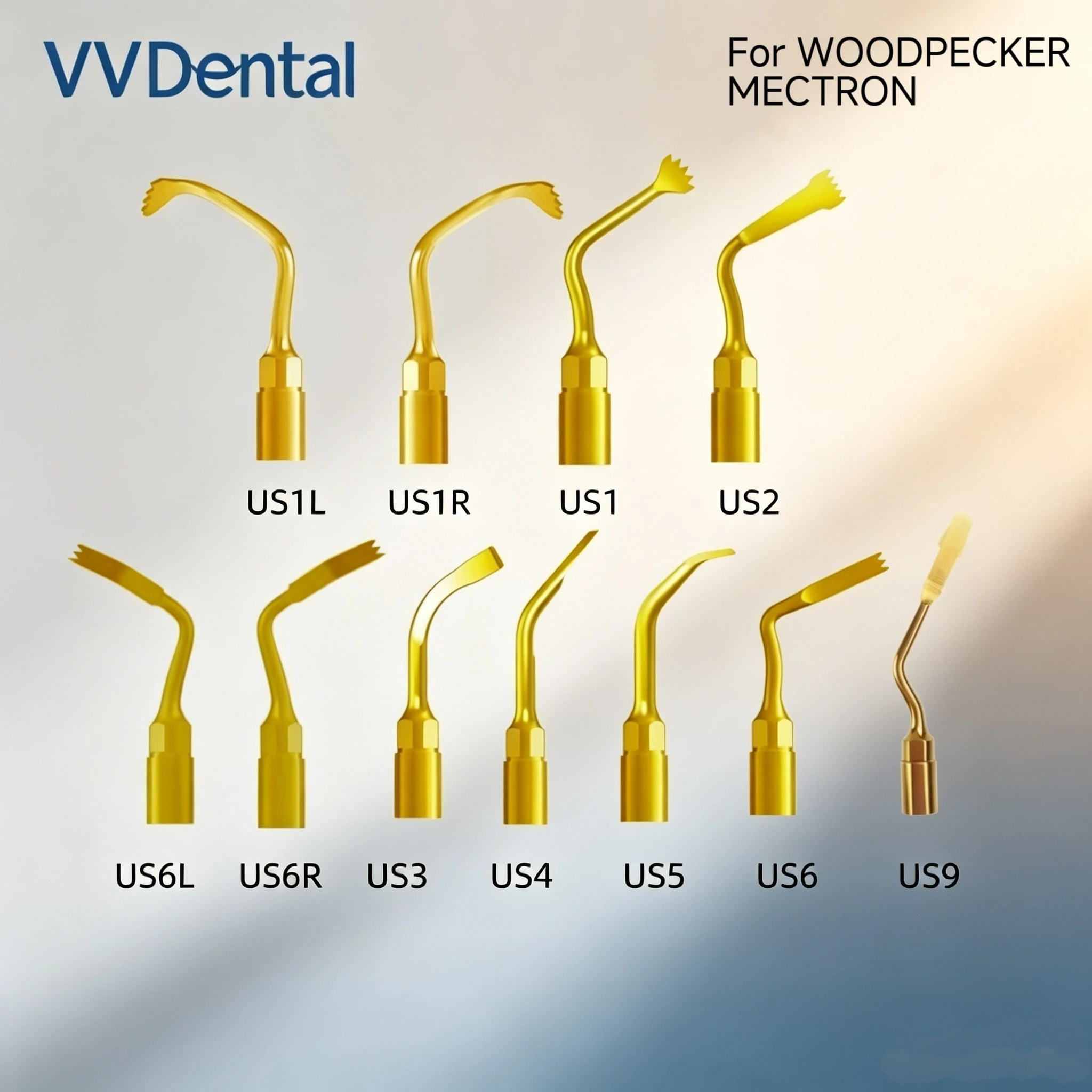 VVDental Piezo Surgery Tip Dental Ultrasonic Machine Micro-saw Bone Cutting Tips For Mectron Woodpecker Bone Cutter Dental Tools