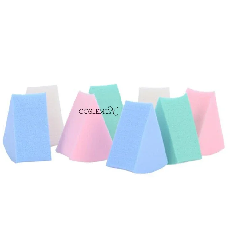 8pcs Triangle Makeup Puff Small Sponges Portable Blenders Wet Dry Dual-use Beauty Natural Latex Mini Facial Cosmetics Tools