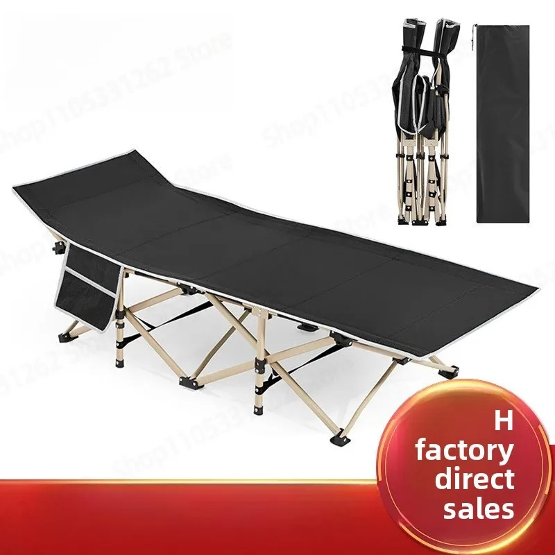 Single Folding Bed, Office Nap Bed, Multi-Functional Portable Recliner for Escort and Outdoor Use