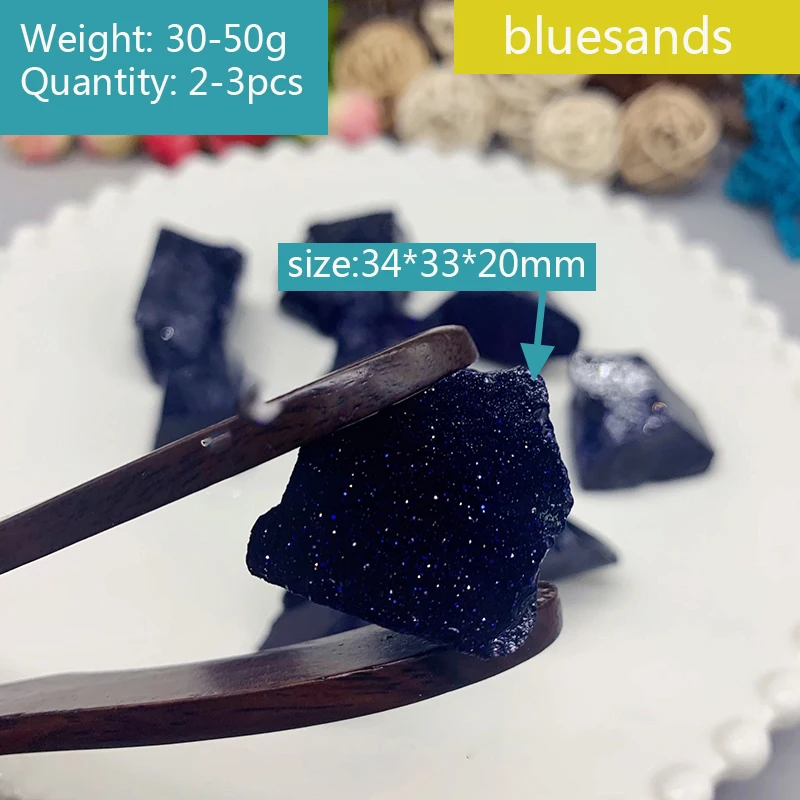 Natural Blue Sandstone Crystal | Unpolished & High Quality | Cleansing & Absorbs Negative Energy | Protection Stone