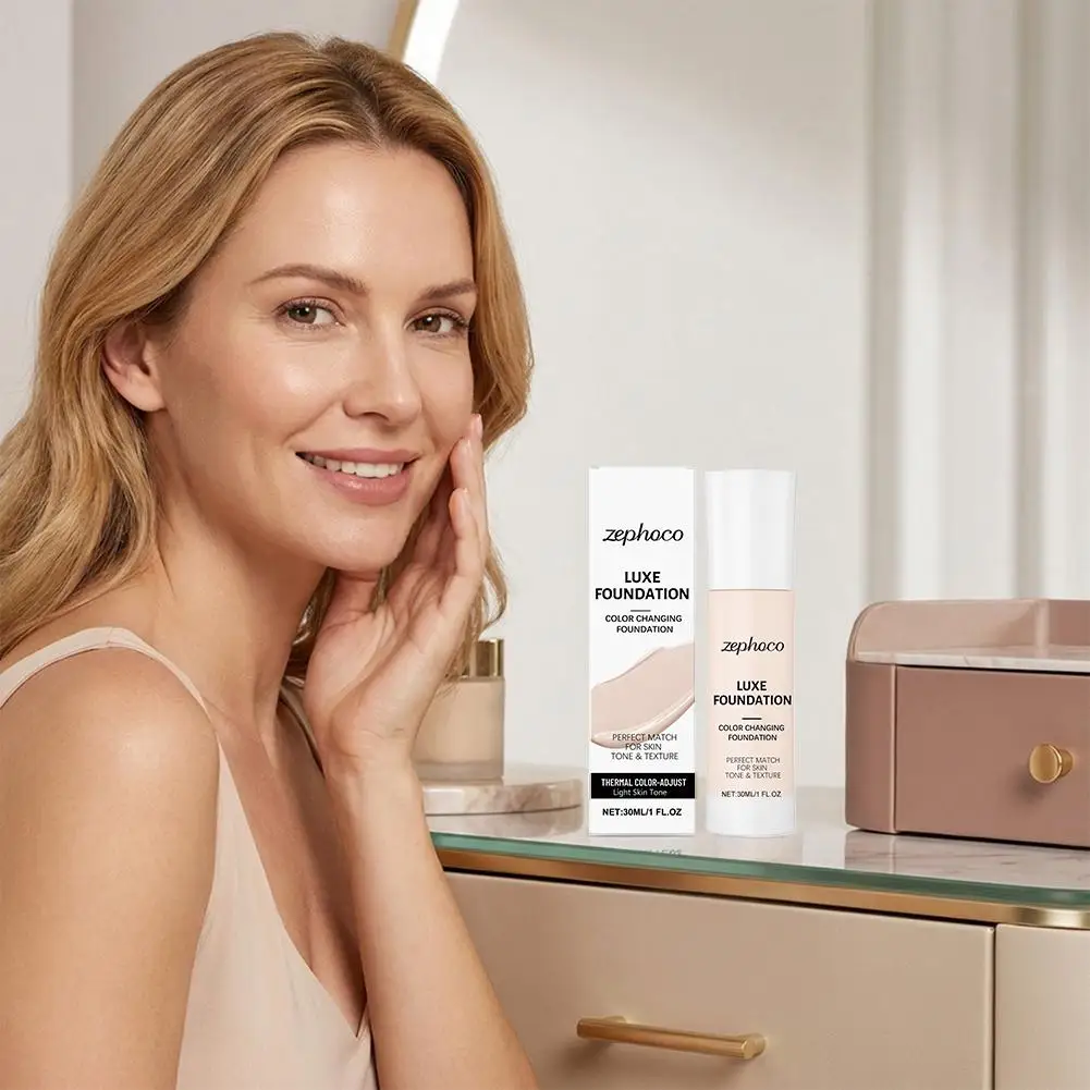 

2g High Coverage Lasting Whiten Concealer Liquid Foundation Color Changing Luxe Foundation Perfect Match For Skin Tone Texture
