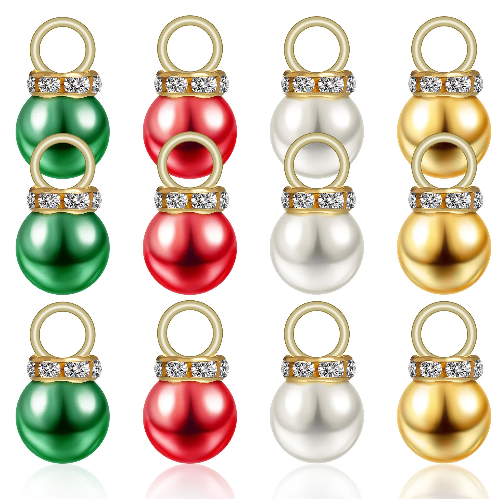 200 قطعة شجرة عيد الميلاد الصغيرة الحلي لامعة الحلي أنيقة عطلة ديكور كرات صغيرة خفيفة الوزن سهلة التعليق الحلي الصغيرة #2