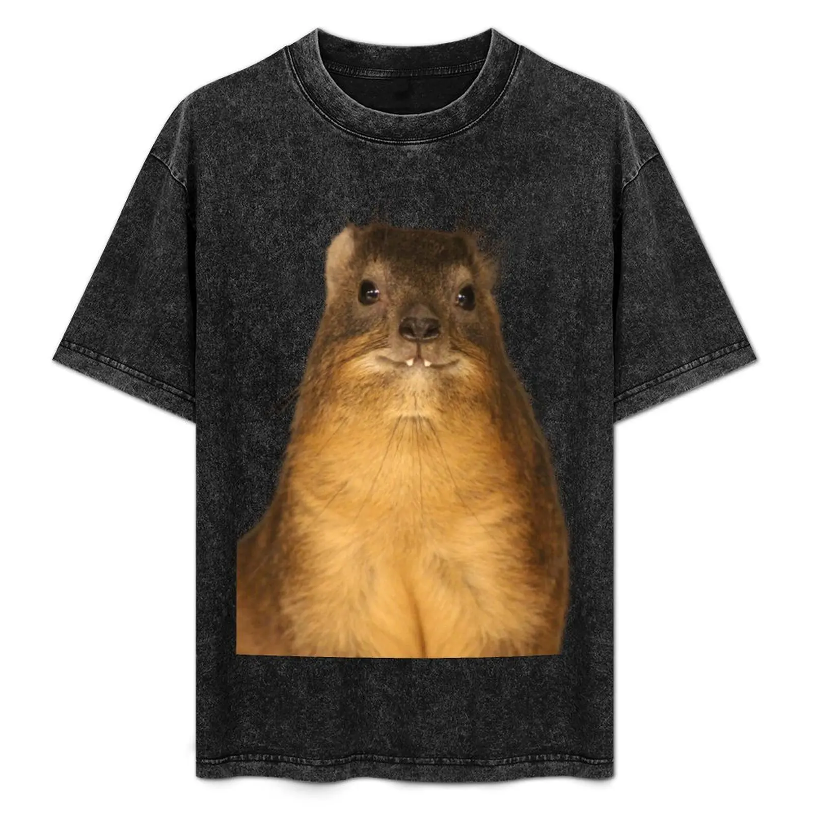 Rock Hyrax Photo - Dassie Cute Vampire Potato T-Shirt clothes vintage clothes aesthetic clothes oversized t shirts for men pack