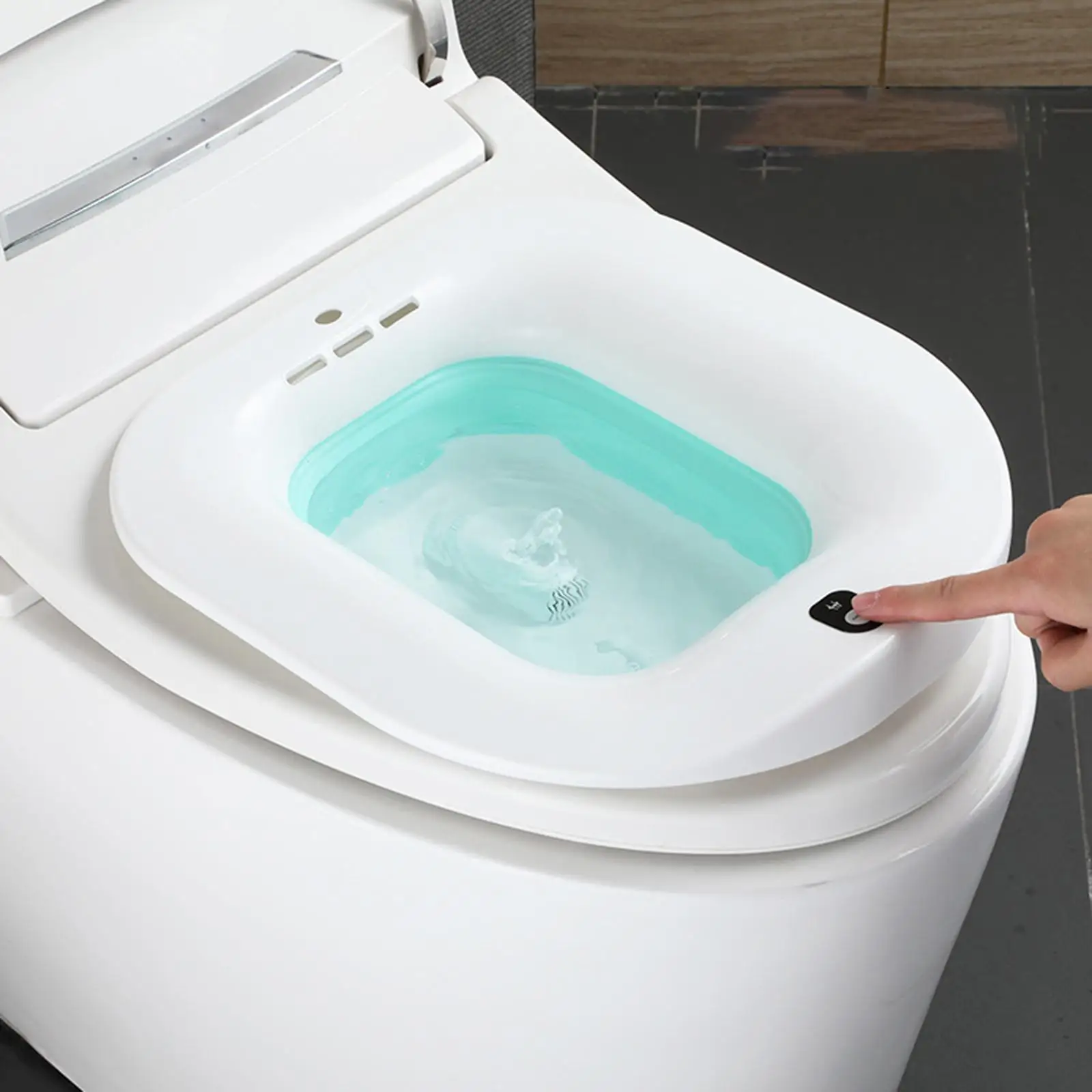 Electric Sitz Bath Tub Basin Bidet Foldable Bathroom Cleansing Steam Seat for Cleaning Soothes Hemorrhoids Postpartum Care