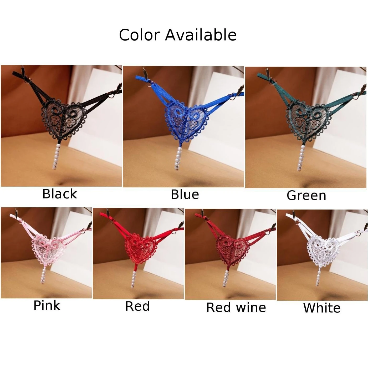 Bragas Calzoncillos para mujer Bragas de perlas para mujer Tangas sexy sin entrepierna Tanga con diseño sensual para noches íntimas