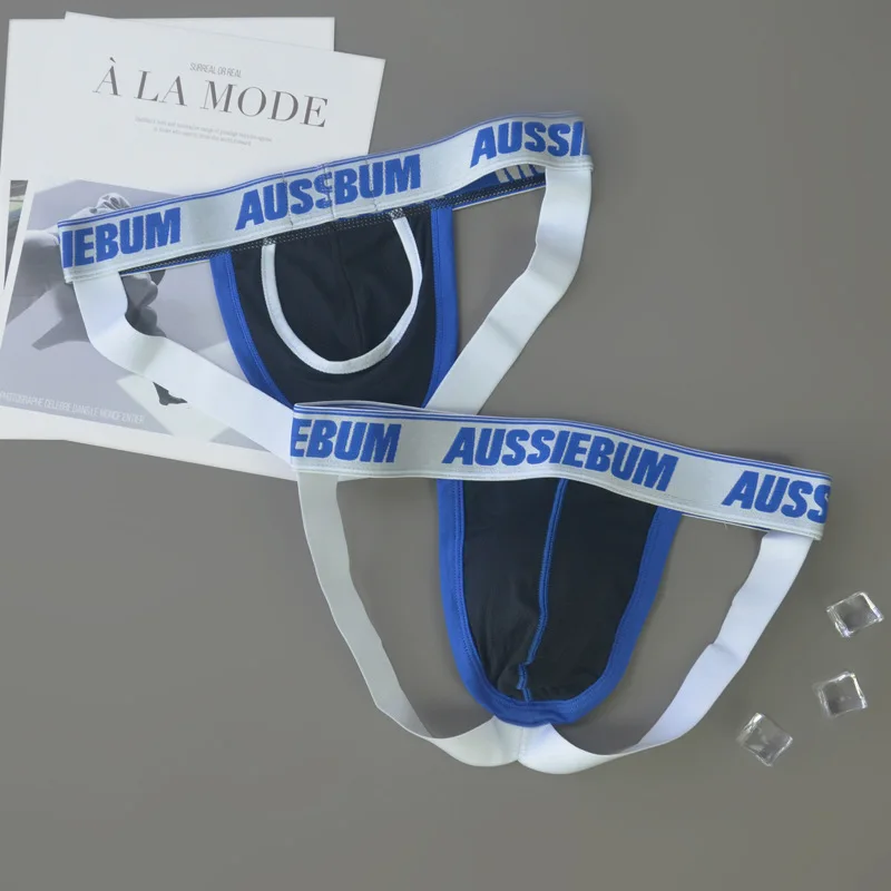 Aussiebum new men\'s small mesh low waist underwear youth double Thong