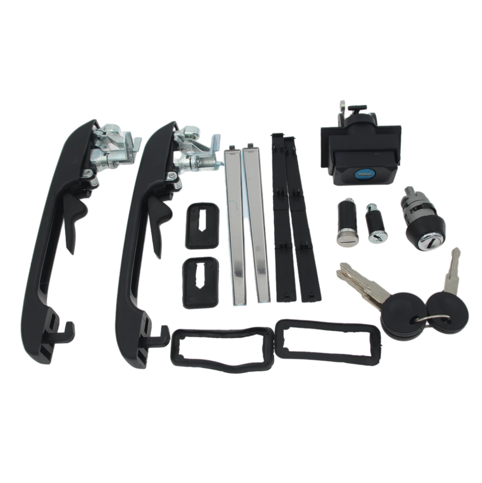 DH001 191898081 With Two Keys Car Complete Lock Set Door Handle Ignition Tailgate Lock For VW Golf MK2