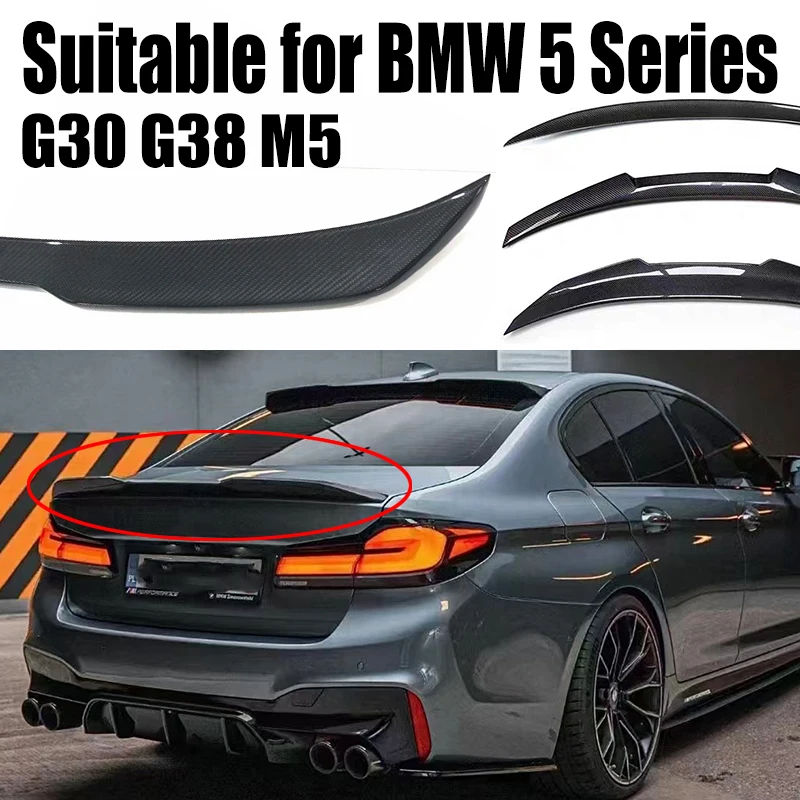 

G30 carbon fiber Pro style rear trunk spoiler wing is suitable for BMW G38 5 series M5 525 530 540 rear spoiler lip car design