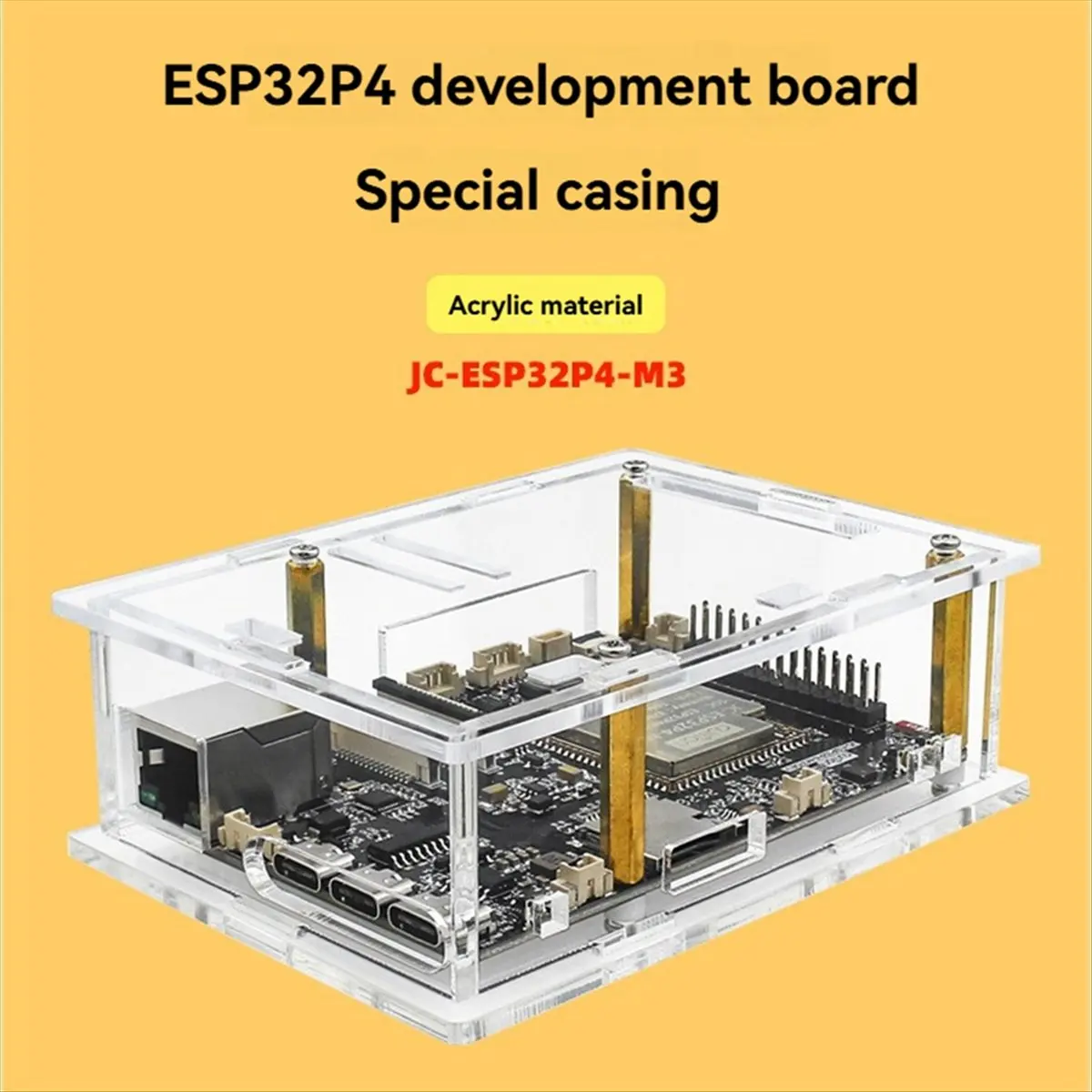 a91p]-caixa-de-acrilico-para-placa-de-desenvolvimento-p4-caixa-protetora-transparente-para-placa-de-desenvolvimento-esp32p4-m3