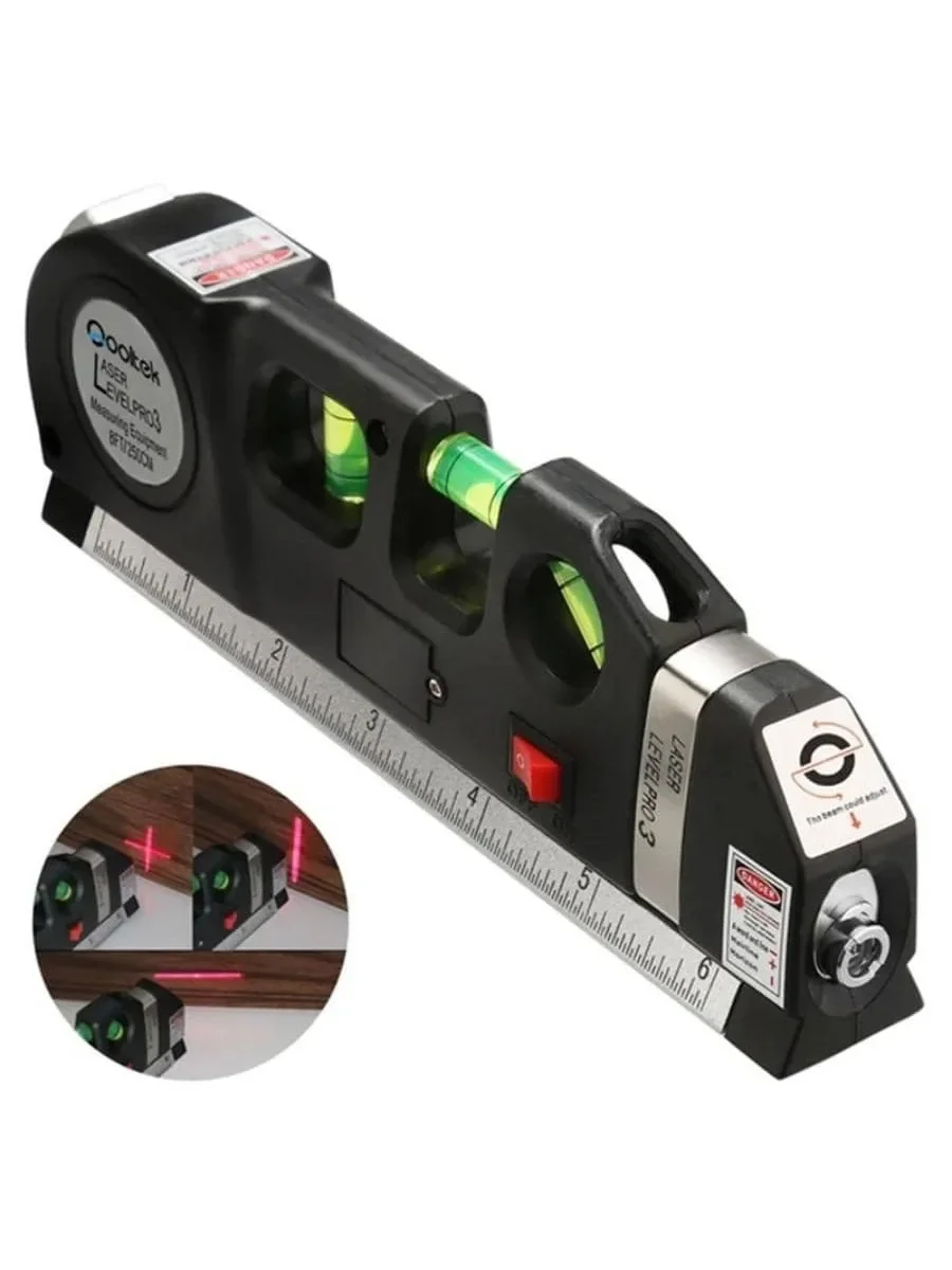 

Home Multi-function High Precise Laser Leveling Instrument with Steel Ruler Cross Straight Line Laser Level Measuring Tools