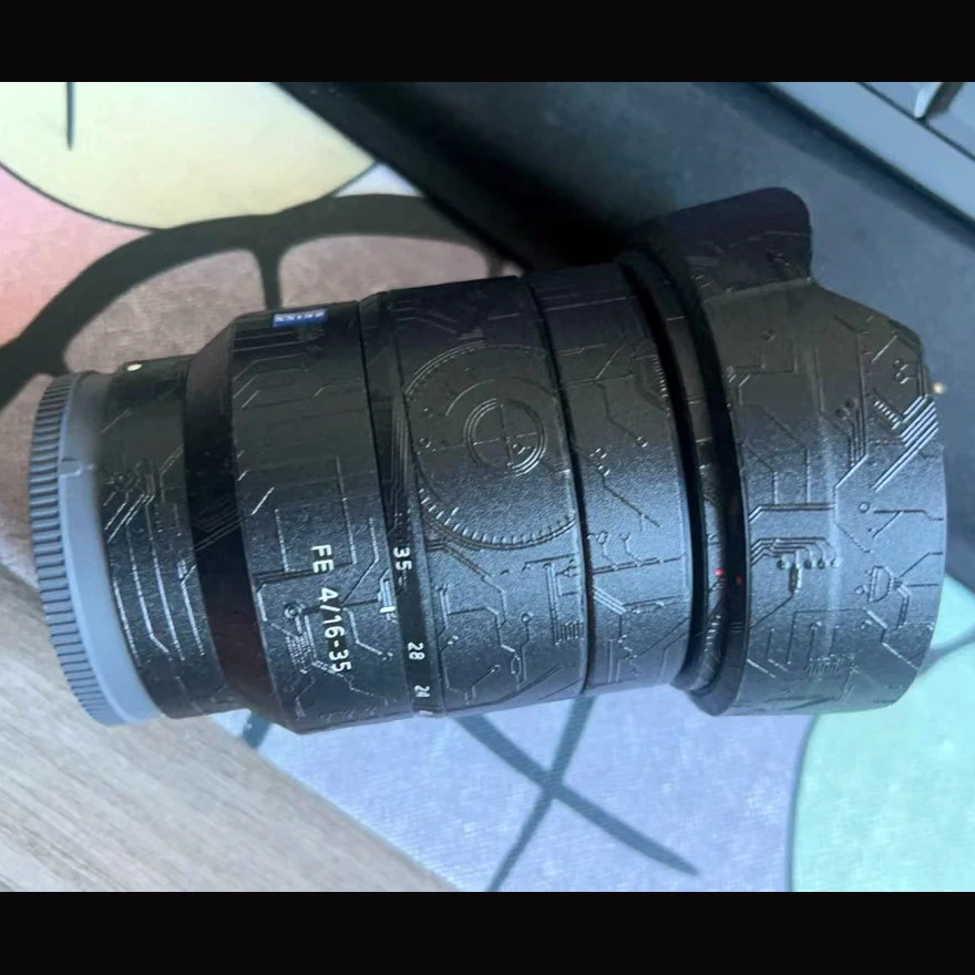 Для Sony FE16-35 F4 G Наклейка на объектив 16-35F4G Обёрточная крышка для Sony FE PZ 16-35 мм F4 G Наклейка на объектив 1635 16-35 F4 ZA OSS