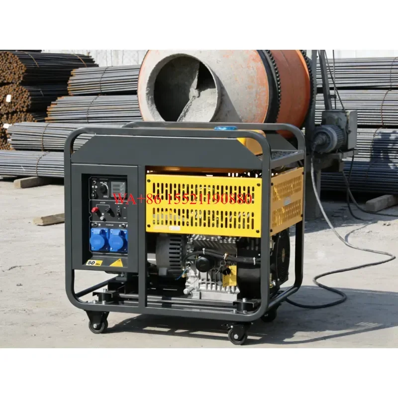 WMWMNU New Arrival Electric Start 9 11 14 16 18KW Dual Cylinder Strong Power Open Frame Diesel Generators ATS Emergency Power
