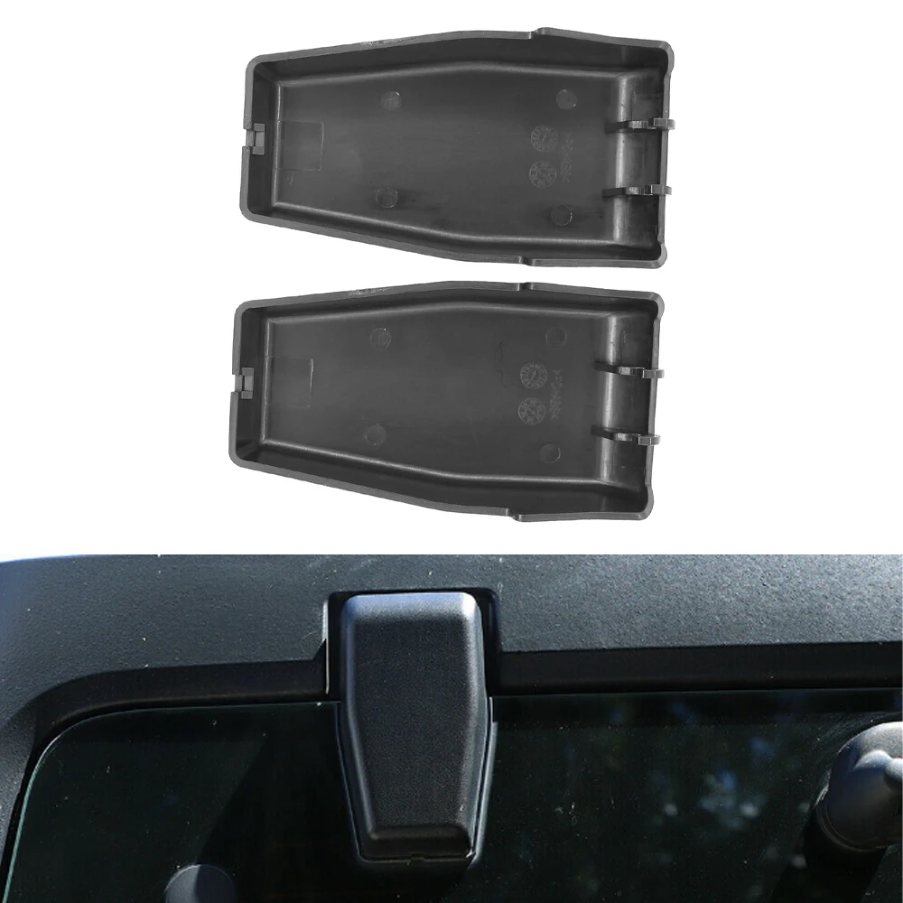 

2pcs ABS Liftgate Glass Hinge Cover Black For Jeep Wrangler JK JKU 2007-2017 Car Accessories