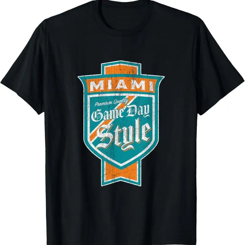 

Faded Miami Beer Label T Shirt Dade County Pride