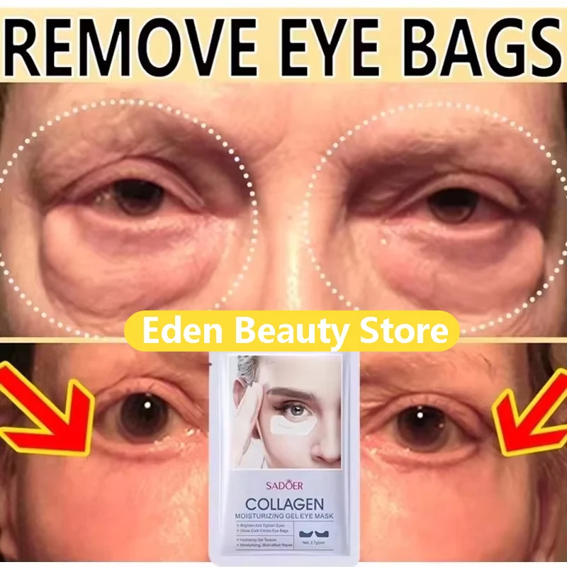 

Eyes Bag Remove Collagen Eye Patch Instant Fade Fine Lines Dark Circles Fat Particles Moisturizing Anti-Puffiness Korea Eye Care