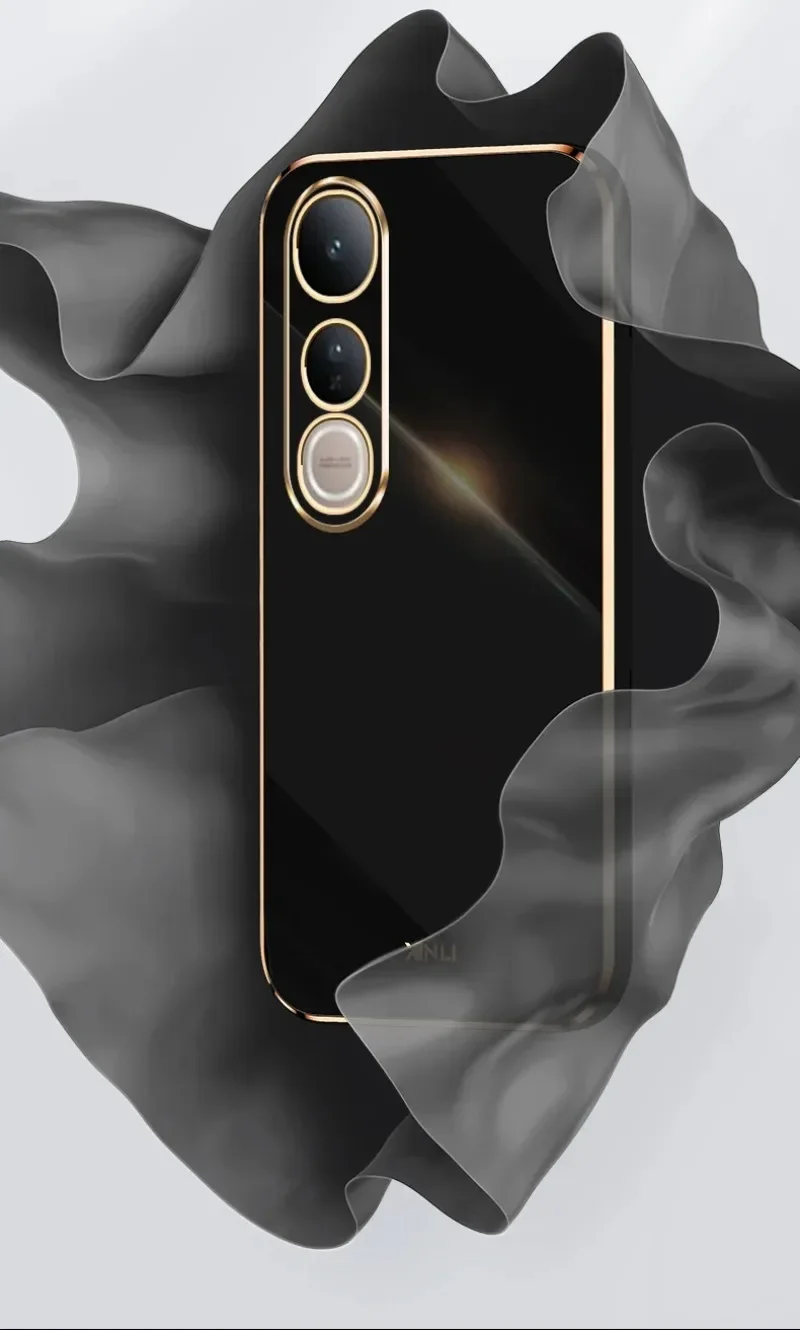 6D ضفيرة لينة حافظة هاتف من البولي يوريثان الحراري ل VIVO V50 لايت V50E V 50 تصفيح لينة سيليكون للصدمات الغطاء الخلفي ل VIVO V50lite 5G