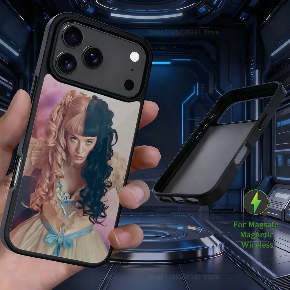 เคสโทรศัพท์แบบแม่เหล็กสำหรับชาร์จไร้สาย M-Melanie M-Martinez Singer สำหรับ iPhone 17,14,11,15,16,13,12,Pro,Max,รองรับ Magsafe,Plus,Mini