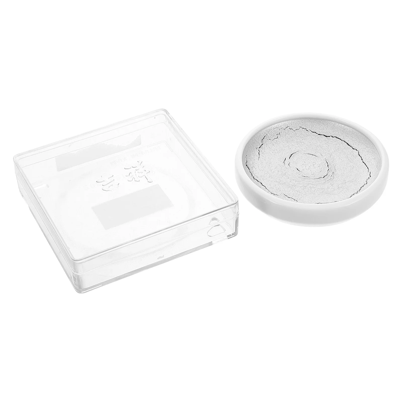 

Chinese Style Ceramic Paint Palette Tray Porcelain Watercolor Dish for Artist Painting Mixing Bowls Traditional Ink Painting
