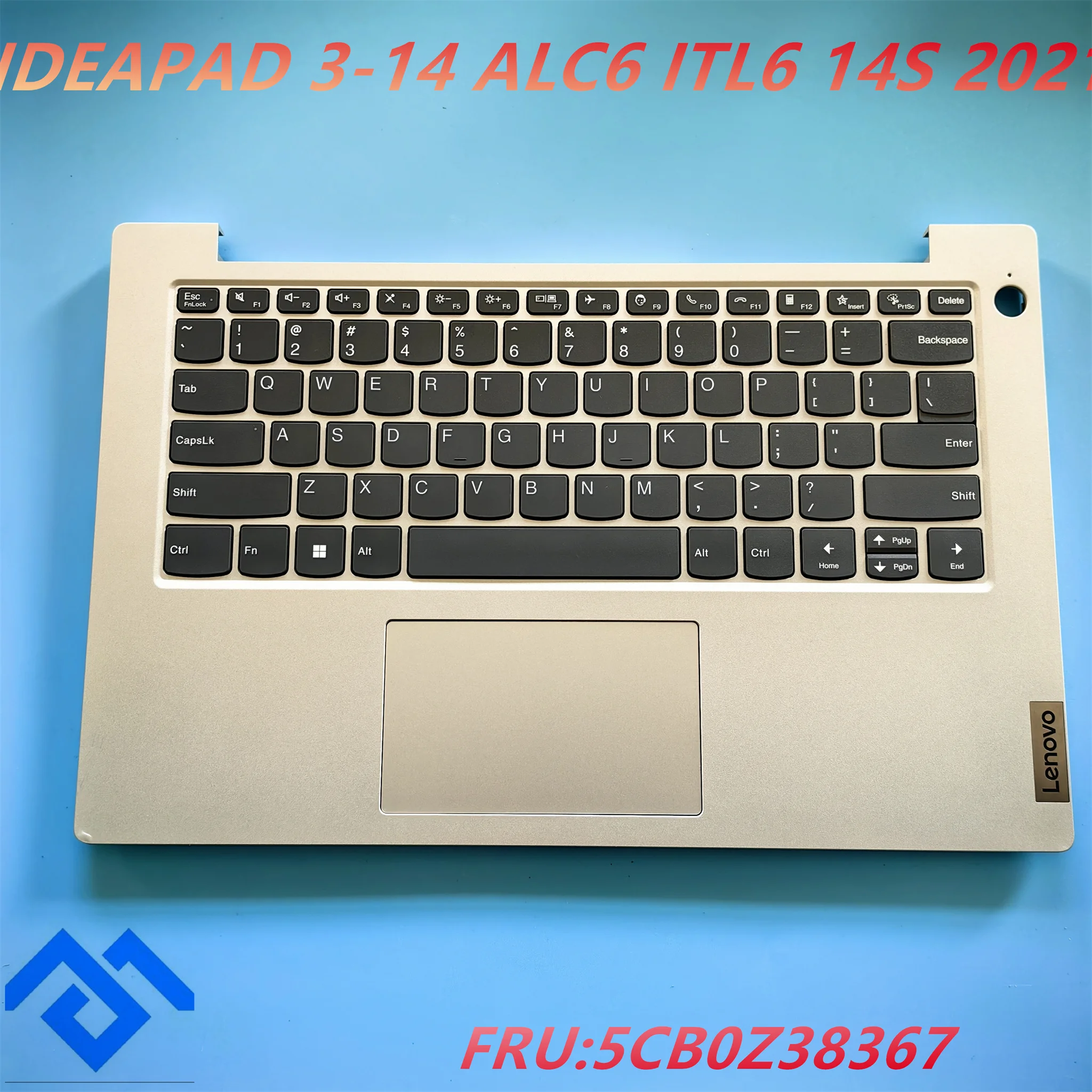 US keyboard palmrest assembly for LENOVO IDEAPAD3-14  14ALC6 82KT 14ITL6 82H7 series SLIVER 5CB0Z38367