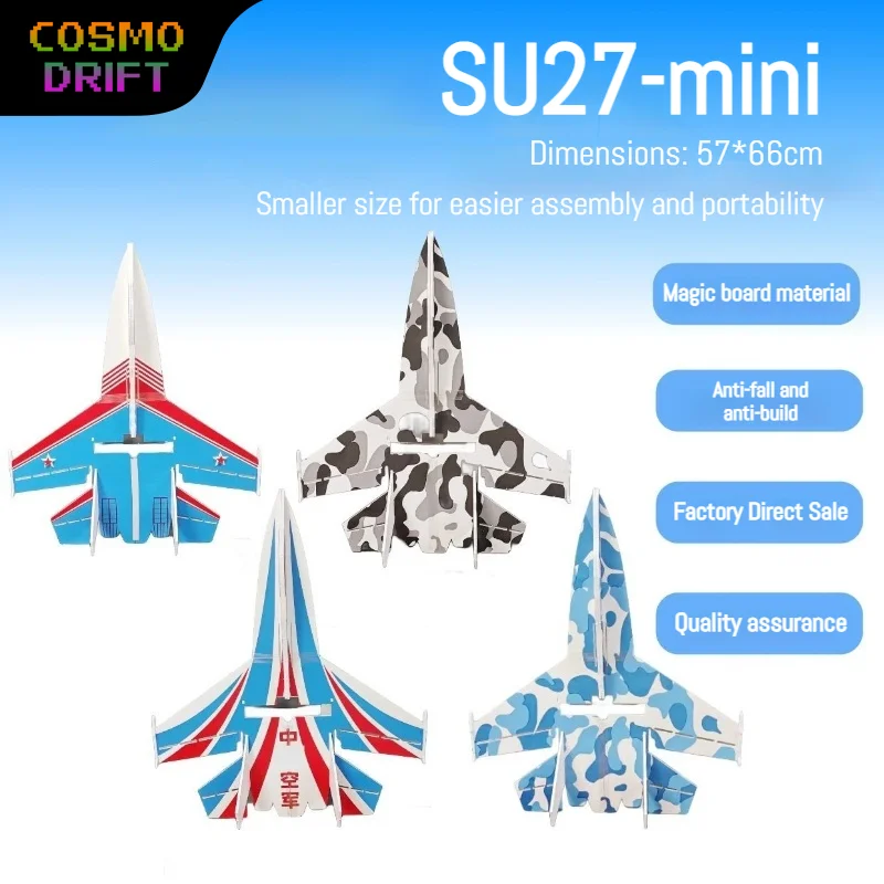 SU27 Mini RC Airplane EPP Foam Fixed Wing Glider Kit Durable Remote Control Jet Model Plane Full Set Parts DIY Training Aircraft