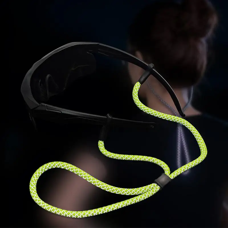 Eyeglasses Chain Non-Slip Sunglasses Rope Reflective Lanyard Strap Eyewear Cord Holder Sports Adjustable Glasses Neck Cord