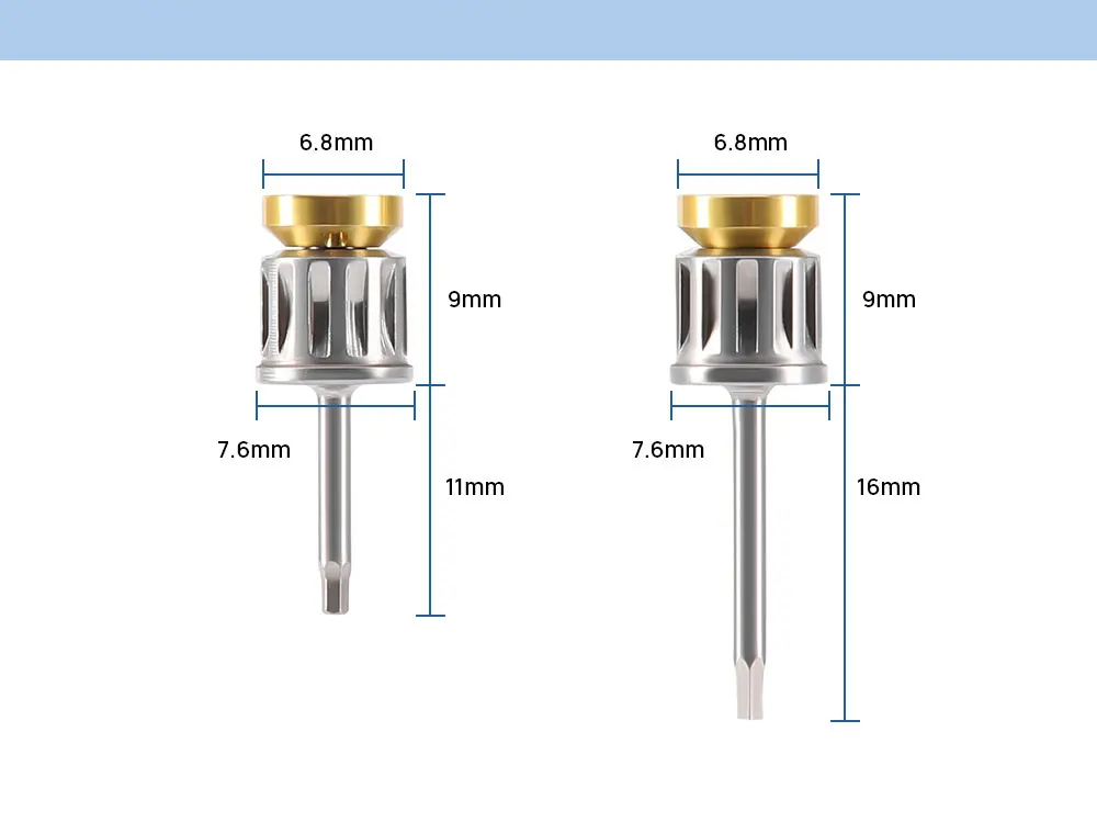 AZDENT Dental Implantat Drehmoment Schraubendreher Schraubenschlüssel Bunte Elektronische Drehmoment Universal Werkzeuge 16 stücke Treiber Kit Box Autoklavierbar – Detail 6