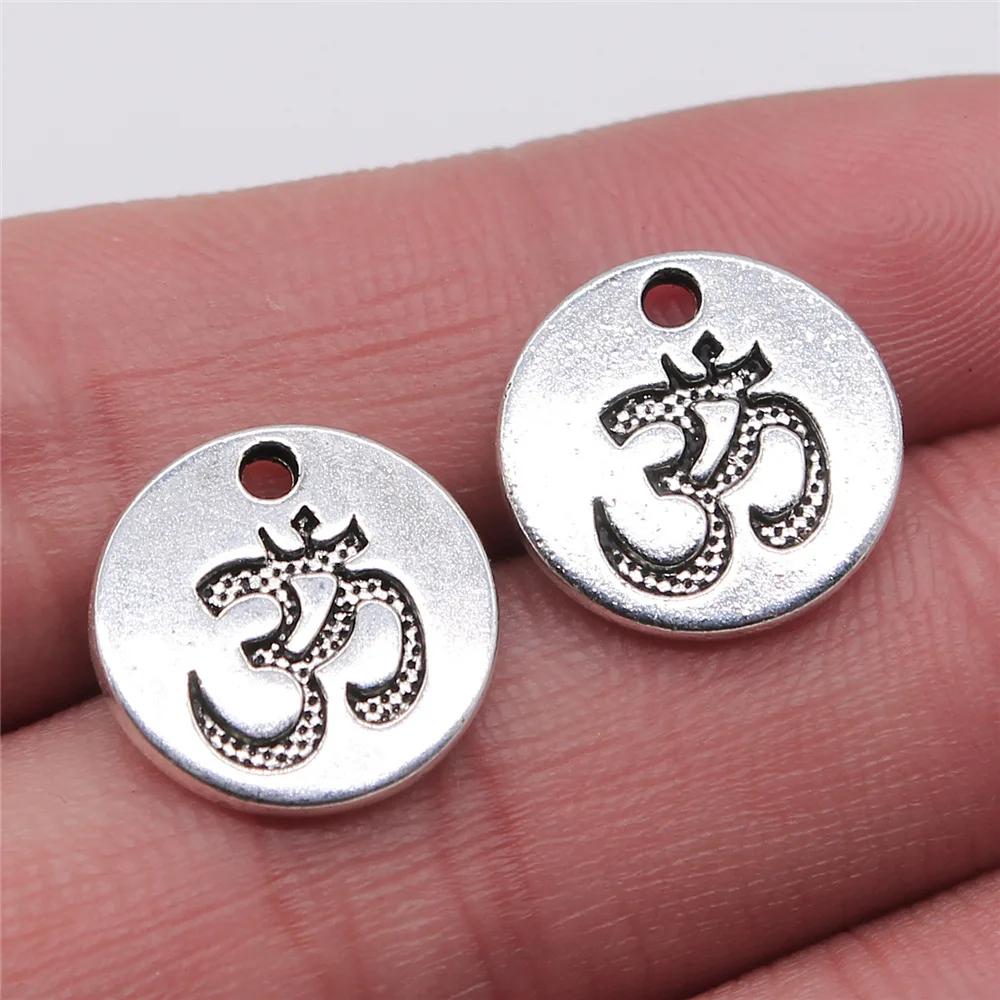 20pcs OM Charms Beads for DIY Jewelry Making