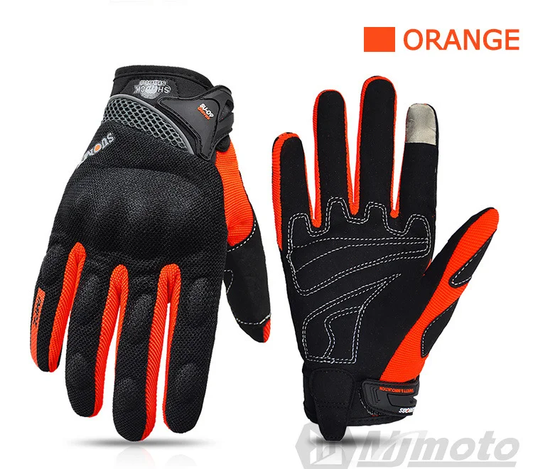 Off-Road Riding Gloves Touch Screen Breathable Anti-Slip Full Finger Motorcycle Gloves Summer Crashproof Unisex