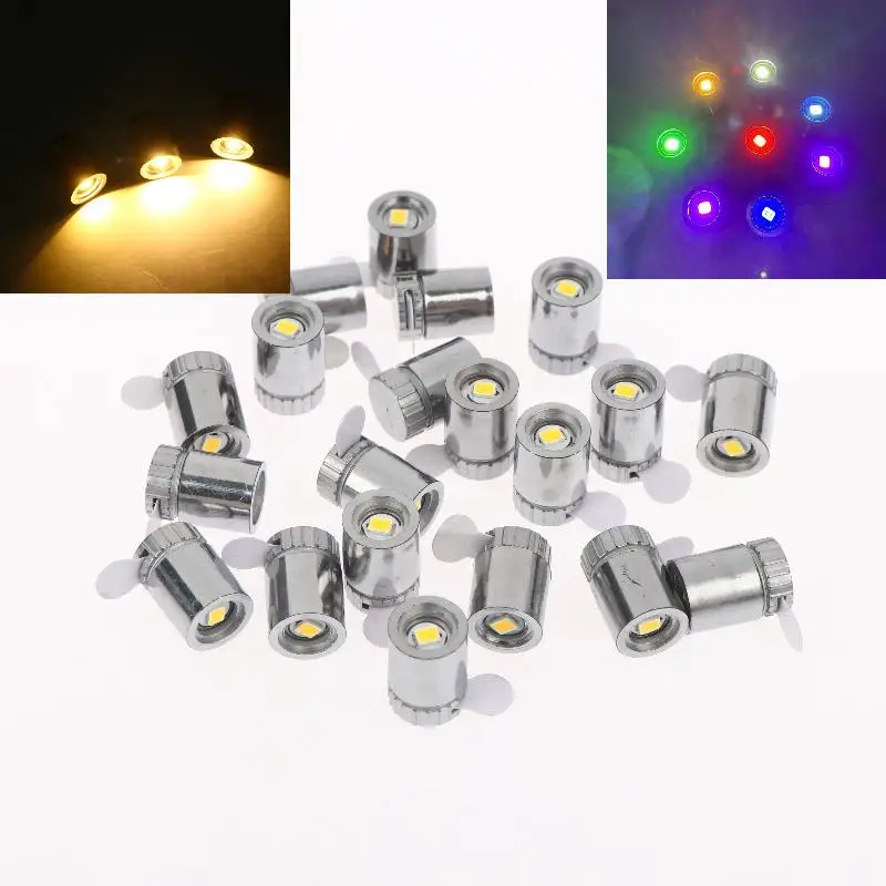 10/20Pcs Mini LED Lamp Model Plastic 15mm Tiny Light Toys For DIY Dollhouse Balloons Party Decor Handcraft Sandtable Layout