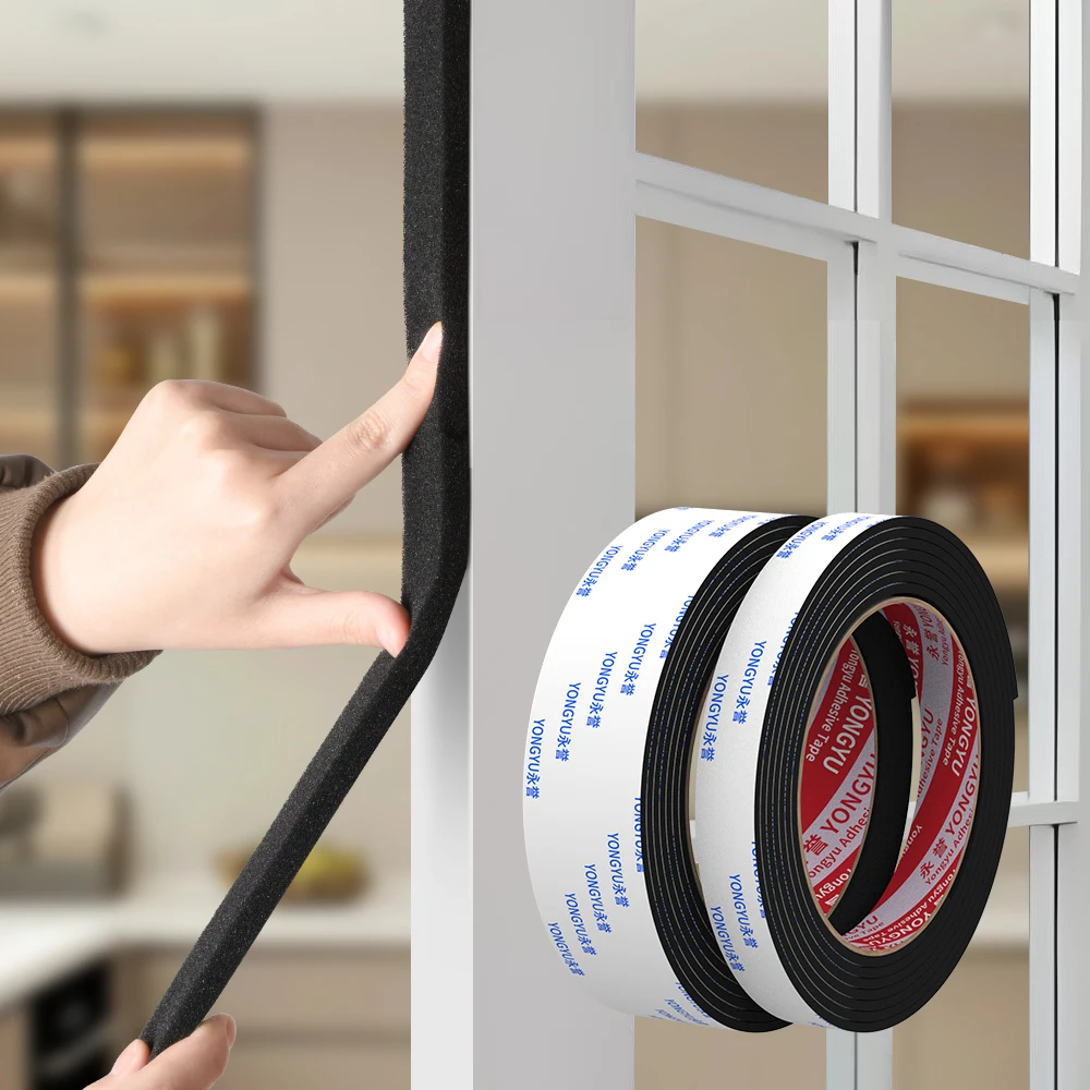 Sponge Sealing Strip, Door Sealing Strip, Professional Door And Window Self-adhesive Window Sealing Strip, Self-adhesive Backing