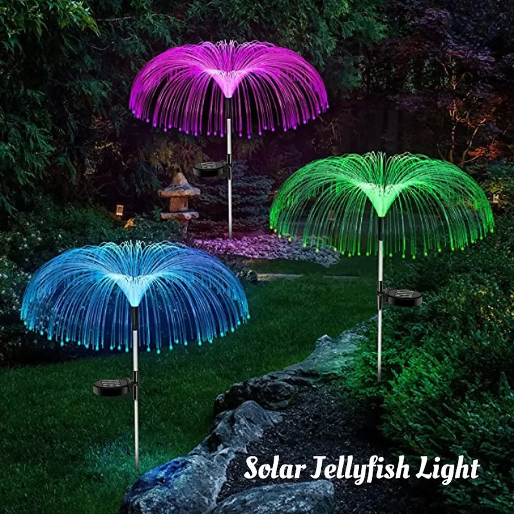 

Solar Garden Lights Outdoor Waterproof Jellyfish Lawn Light RGB Changing Color Landscape Light for Yard/Pathway/Holiday Decor