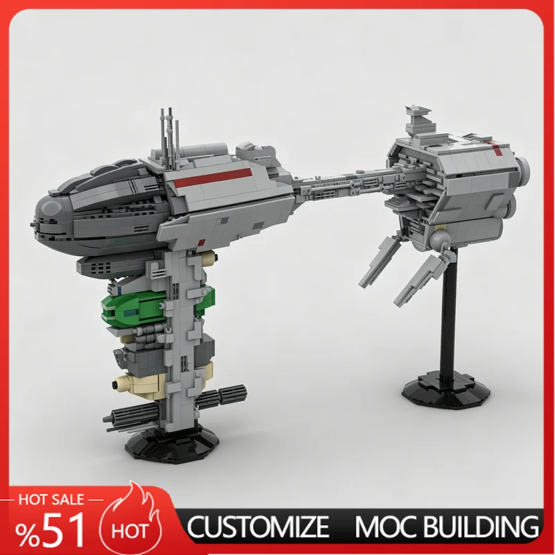 1960 Parts Nebulon-B Escort Frigate V2 MOC Sci-Fi Space Ship Building Blocks Model DIY Assembly Educational Toy Birthday Gifts