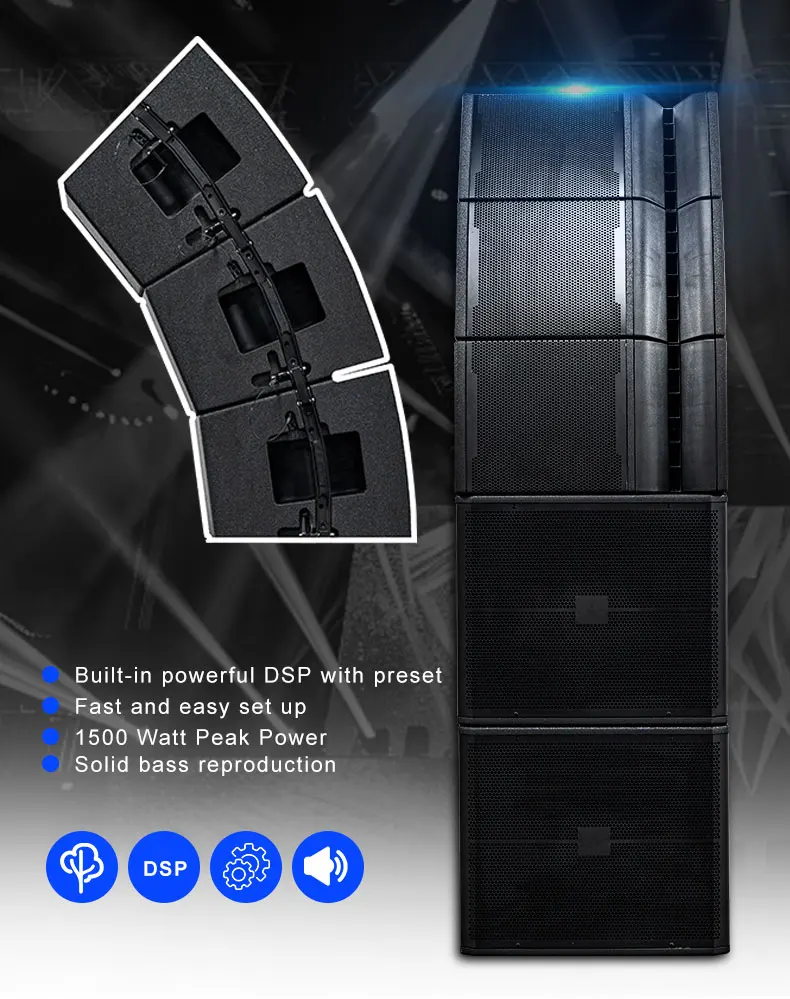 VRX918S 18 Zoll professioneller Line-Array-Lautsprecher PA-Leistungsverstärker Box Soundsystem Audio Subwoofer Woofer Line-Array-Lautsprecher