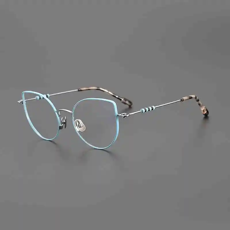 Vintage Anti-Blue Light Cat Eye Glasses Women Men Brand Designer Reading Prescription Optical Computer Big Eyeglasses Frame