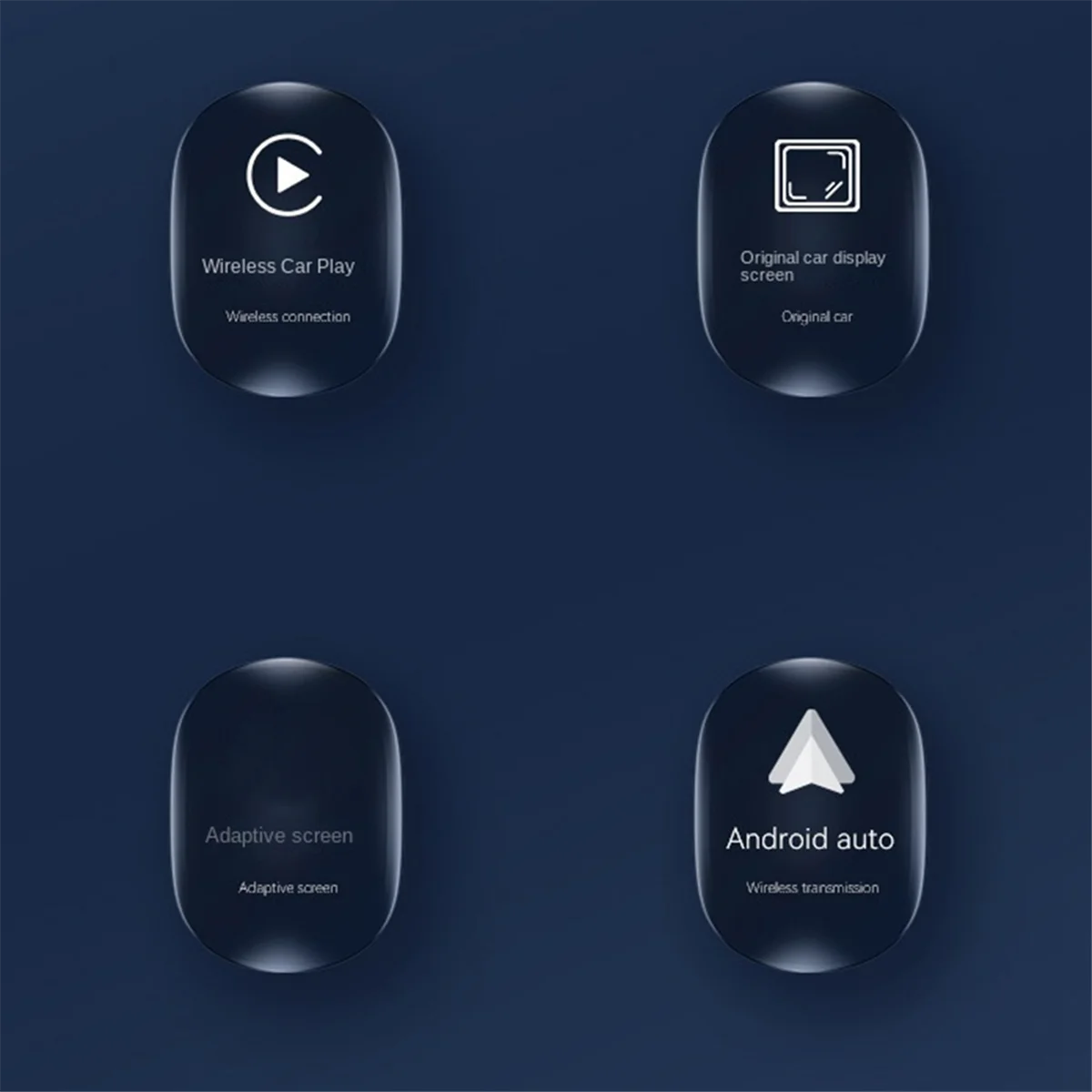 2 in 1 Wireless Carplay Android Adapter Wireless Adapter Auto Adapter konvertieren kabel gebundene Android Auto in Wireless Box