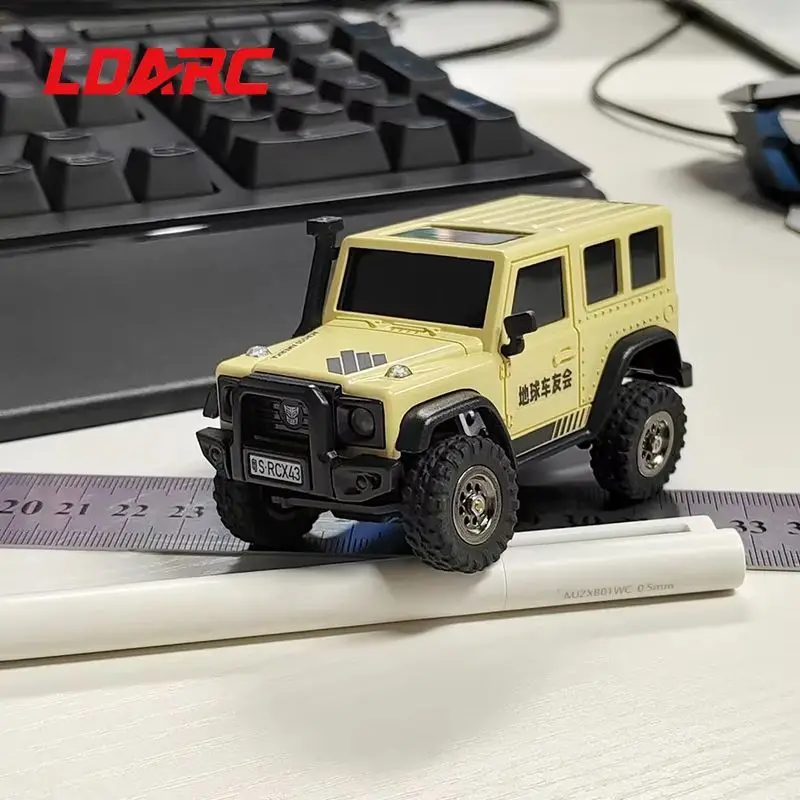 LDARC X43 Crawler RC รถ 1:43 RC จําลอง Full Time RTR 4WD รีโมทคอนโทรล MINI ปีนเขารถผู้ใหญ่ของเล่นเด็ก