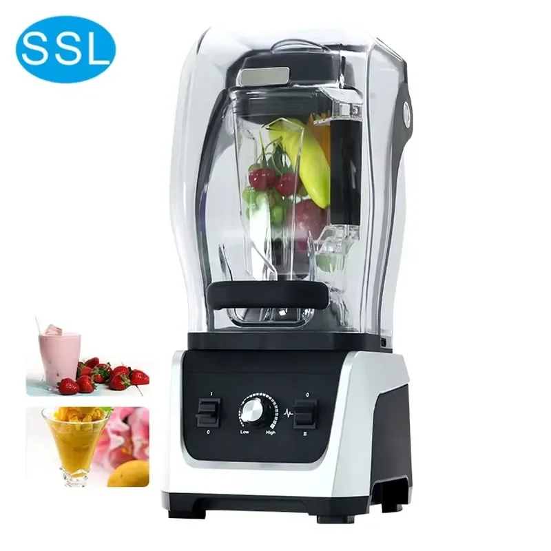 Commercial High Power Fruit Smoothie Blender With Noise Reduction Housing For Catering Industry Heavy Duty Juicer Mixer
