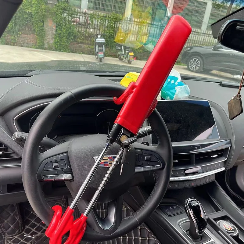 Car Steering Wheel Baseball Lock Multifunctional Auto Anti-theft Security Tool Thickened Solid Structure Deter Vehicle Theft