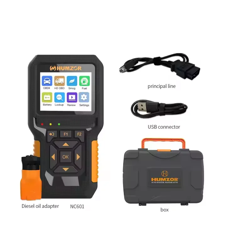 

NC601 for 12V 24V Car and Truck OBD2 Reads the Code Card ELM327 Scan Tool Truck Diagnostic Tester