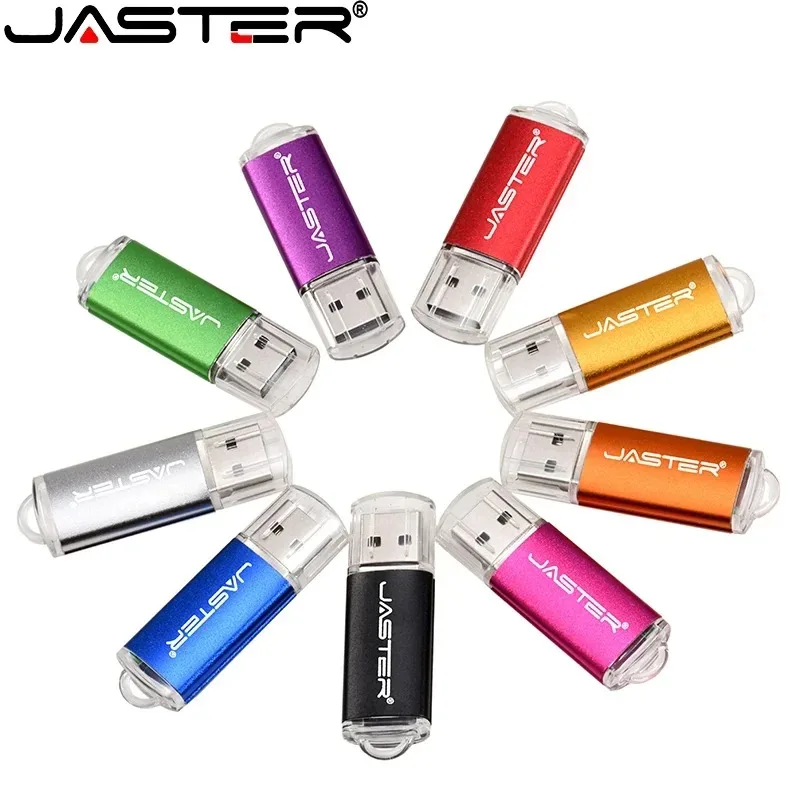 Chiavetta USB 2.0 in plastica JASTER Chiavetta USB da 128 GB Business Pen drive 64 GB Portachiavi gratuito Nero Memory stick da 32 GB Disco U da 16 GB per laptop