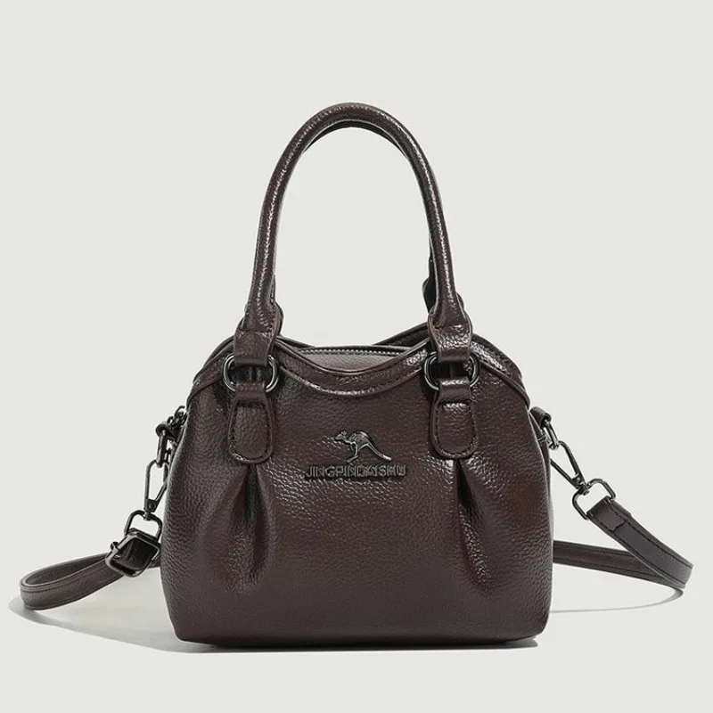 

High-End Minimalist Diaper Bag Fashionable Vintage Crossbody Original Retro Leather Messenger Bag For Women Shopping