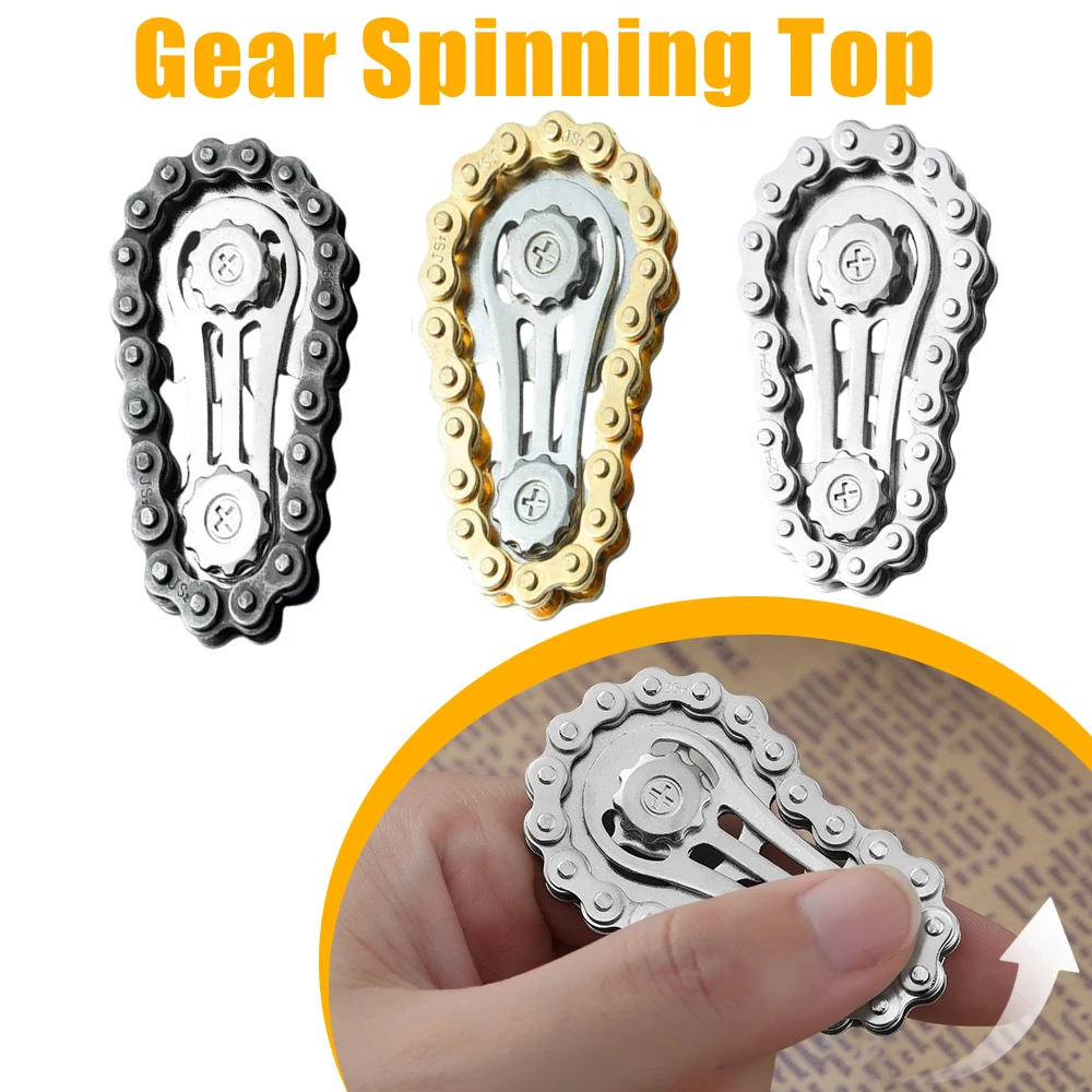 1 pz Fidget Spinner Pignone di Metallo Agitarsi Giocattolo Alleviare Lo Stress E Ansia Agitarsi Giocattolo Focalizzato Agitarsi Spinning Giocattolo Novità Giocattoli