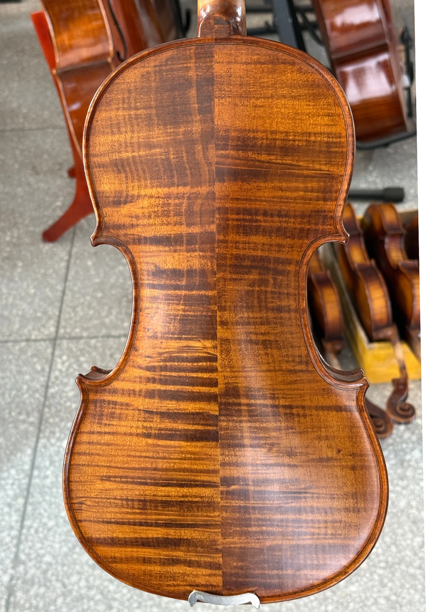 

Matte Pattern Violin 4/4 Handmade Ebony Accessories Professional Violin 4/4 3/4 1/2 1/4